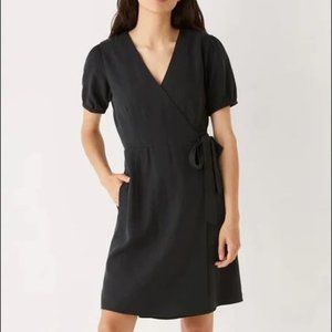 NWT Frank & Oak Linen-Blend Wrap Dress